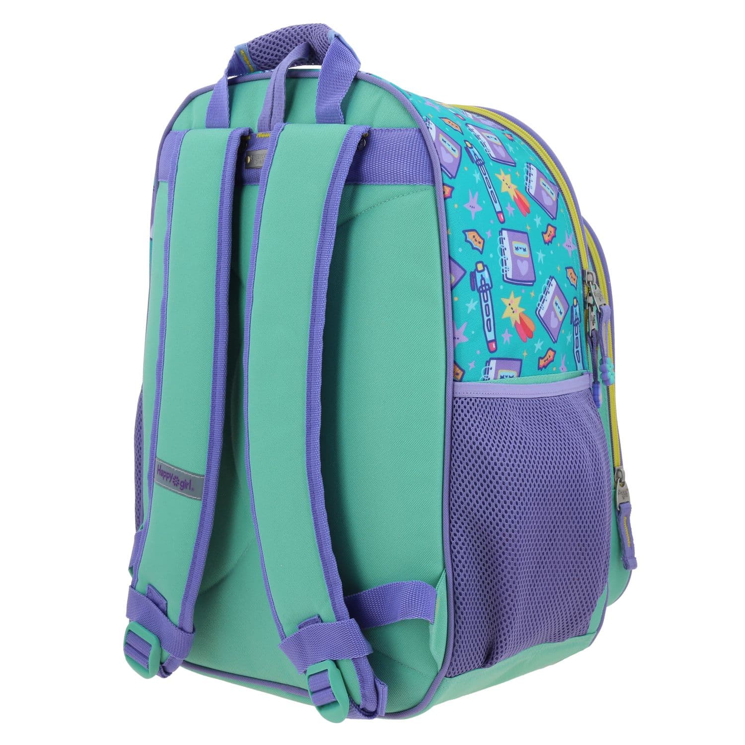 Mochila escolar para niña Vania Bachur Turquesa - Divertida y segura 5