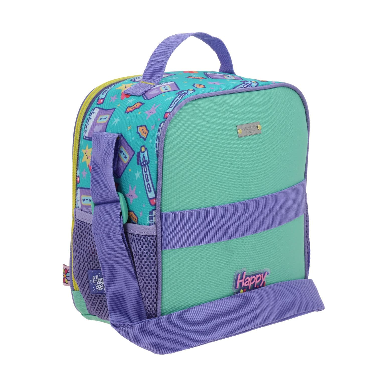 Lonchera escolar térmica Vania Bachur turquesa para niña - Diversión y durabilidad 3