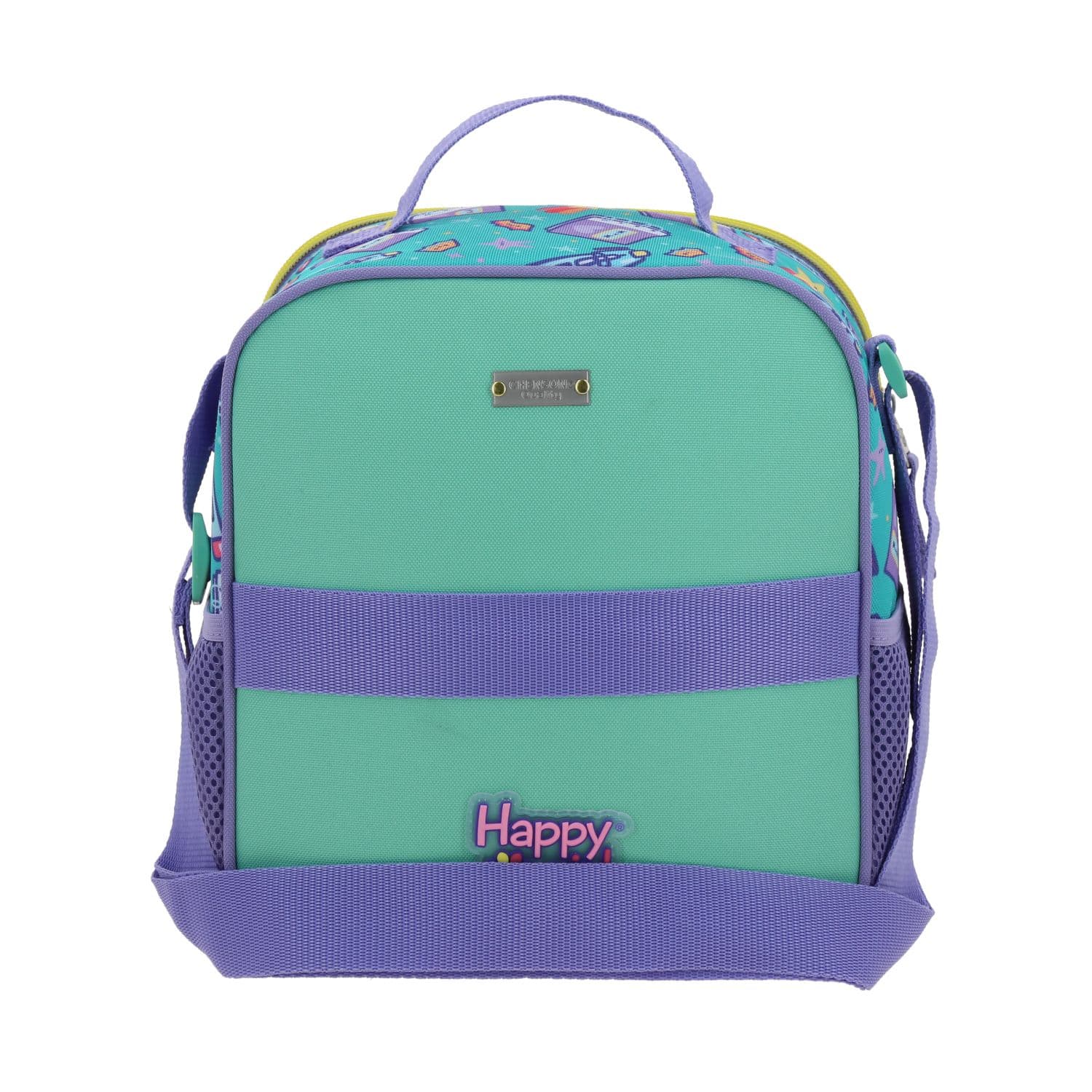 Lonchera escolar térmica Vania Bachur turquesa para niña - Diversión y durabilidad 4