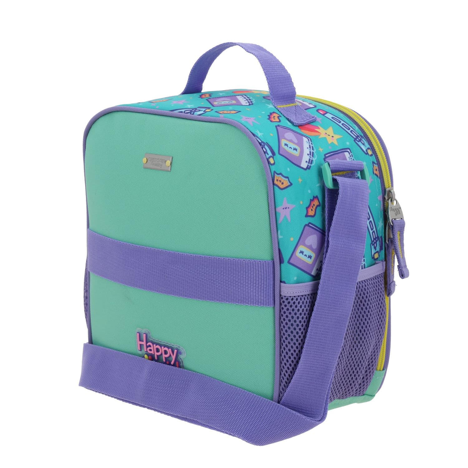 Lonchera escolar térmica Vania Bachur turquesa para niña - Diversión y durabilidad 5