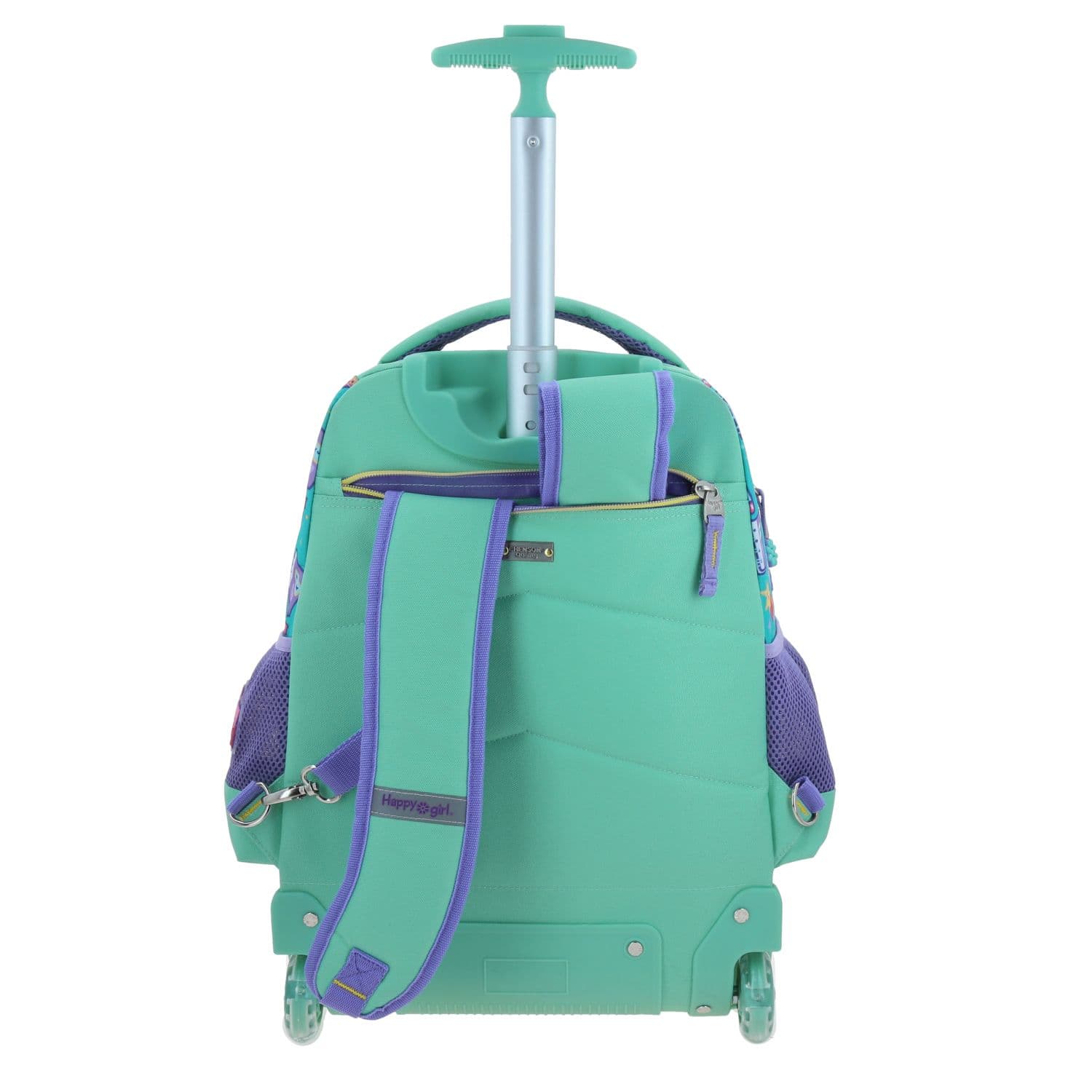 Mochila con Ruedas Turquesa Vania Bachur para Niña - Diversión y Durabilidad 4