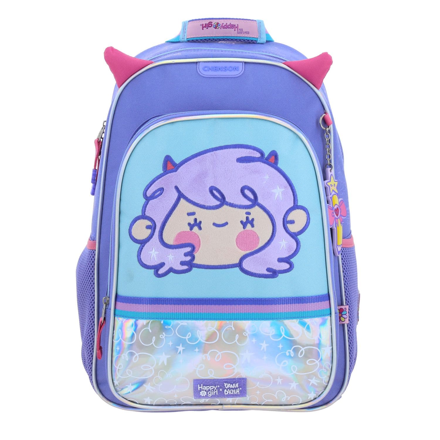 Mochila escolar para niña Vania Bachur Uva con gran durabilidad y seguridad