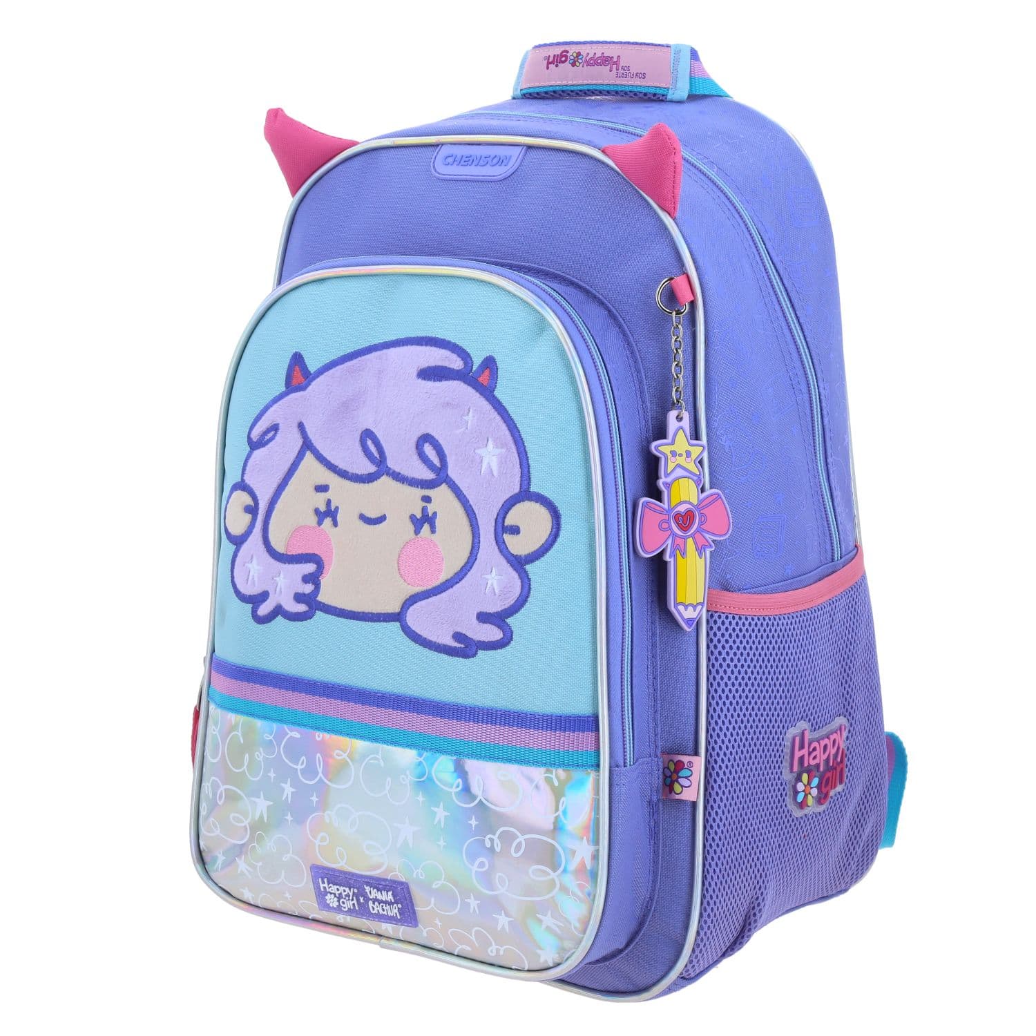Mochila escolar para niña Vania Bachur Uva con gran durabilidad y seguridad 2