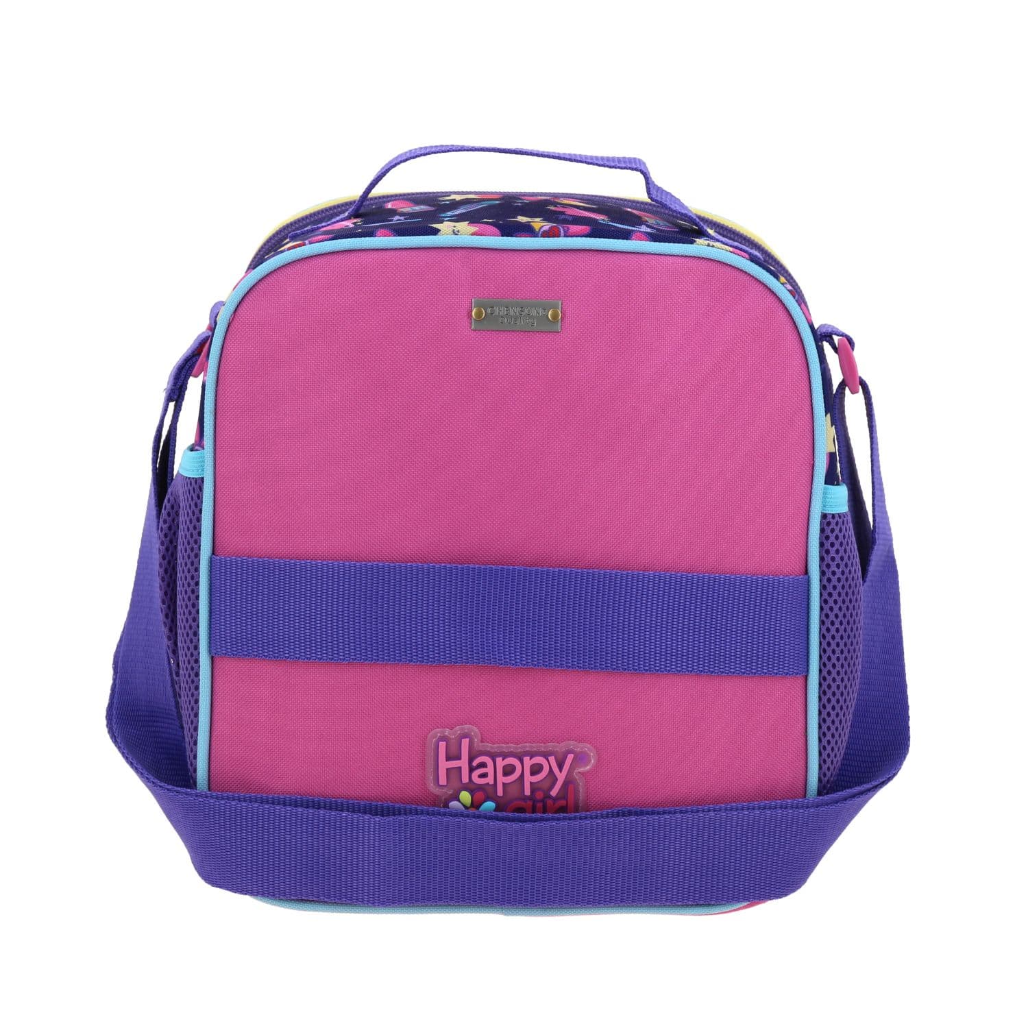 Lonchera escolar para niña Vania Bachur rosa con forro térmico 4