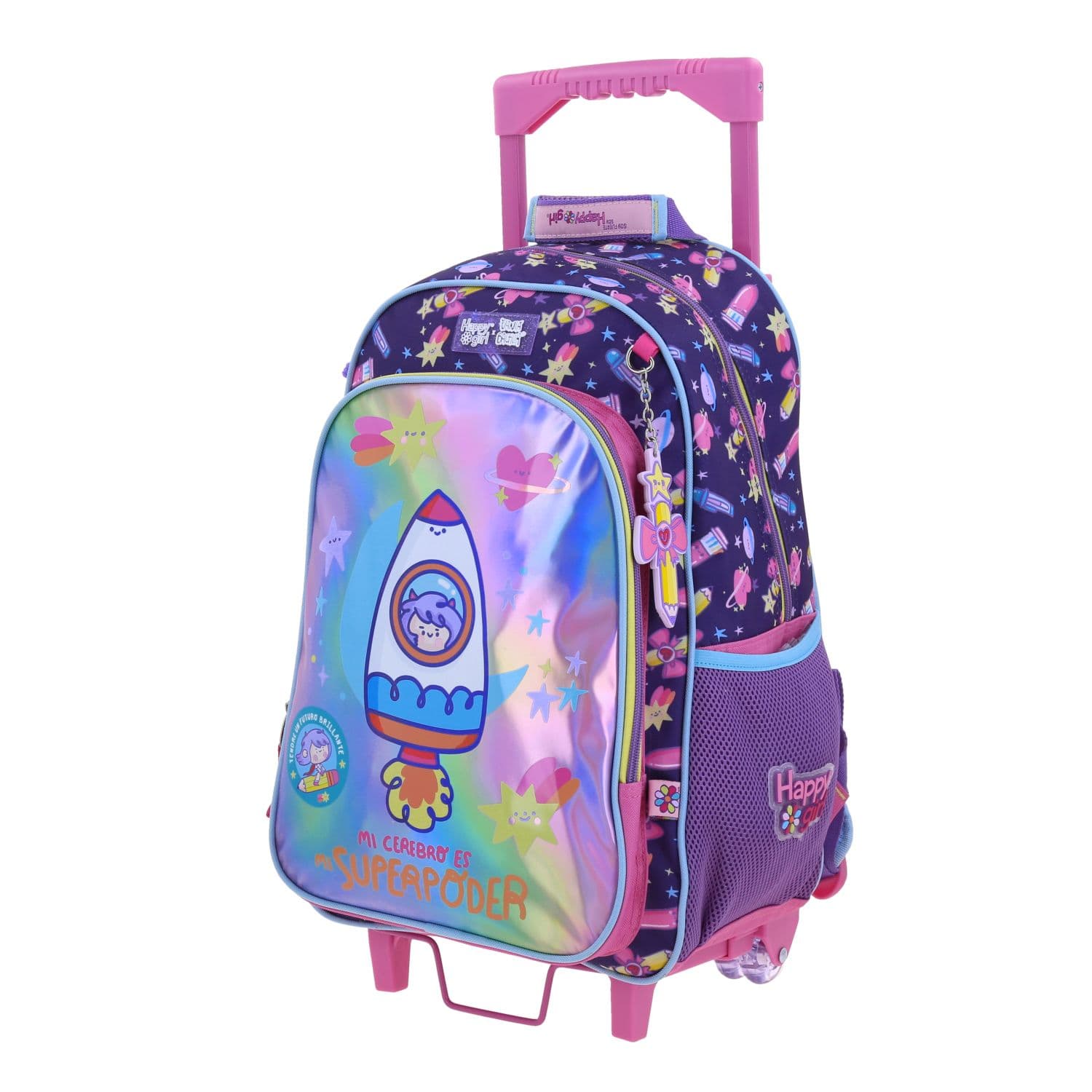 Mochila con Ruedas Rosa para Niña Vania Bachur by Chenson - Divertida y Duradera 2