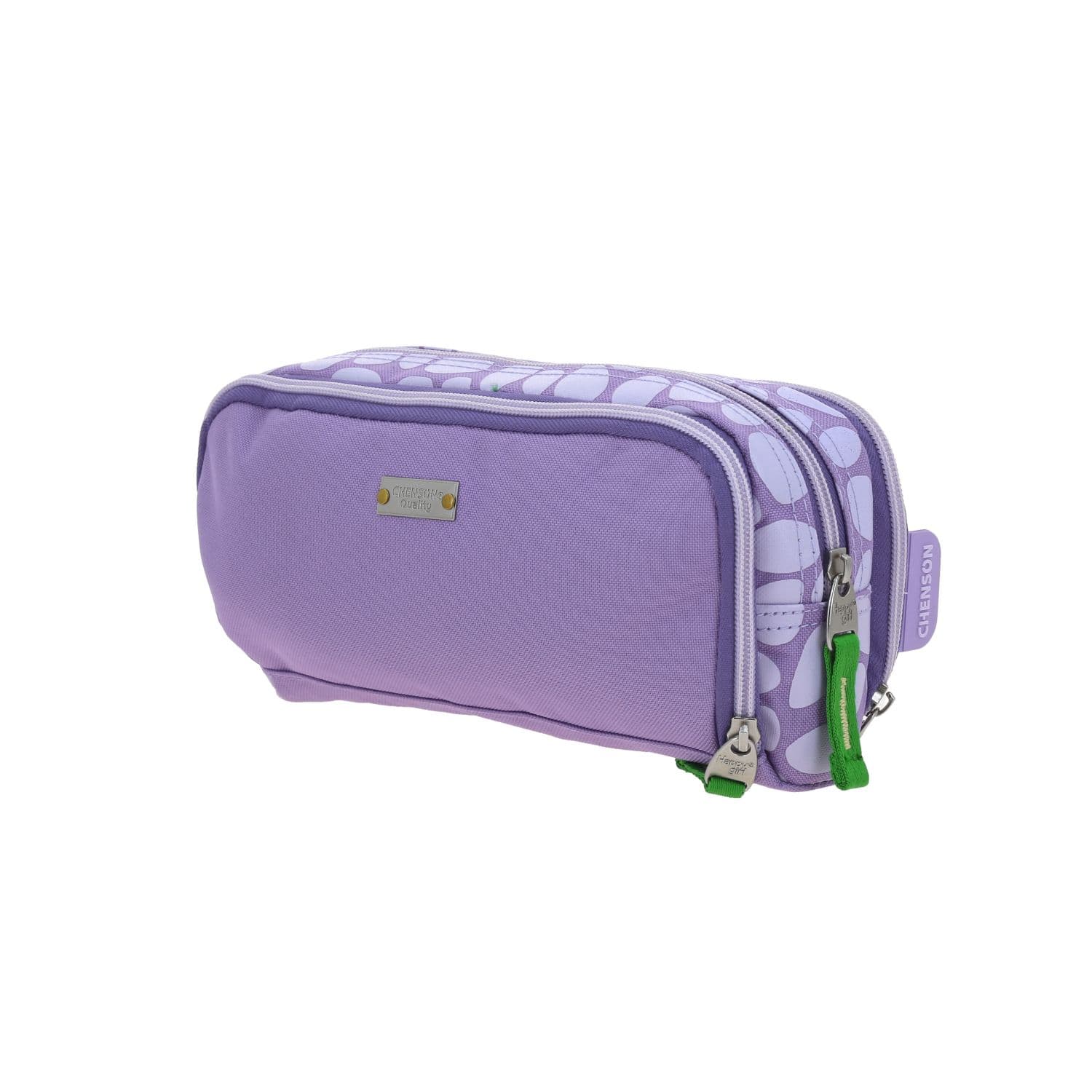 Lapicera escolar para niña Vania Bachur Violeta con triple compartimento 5