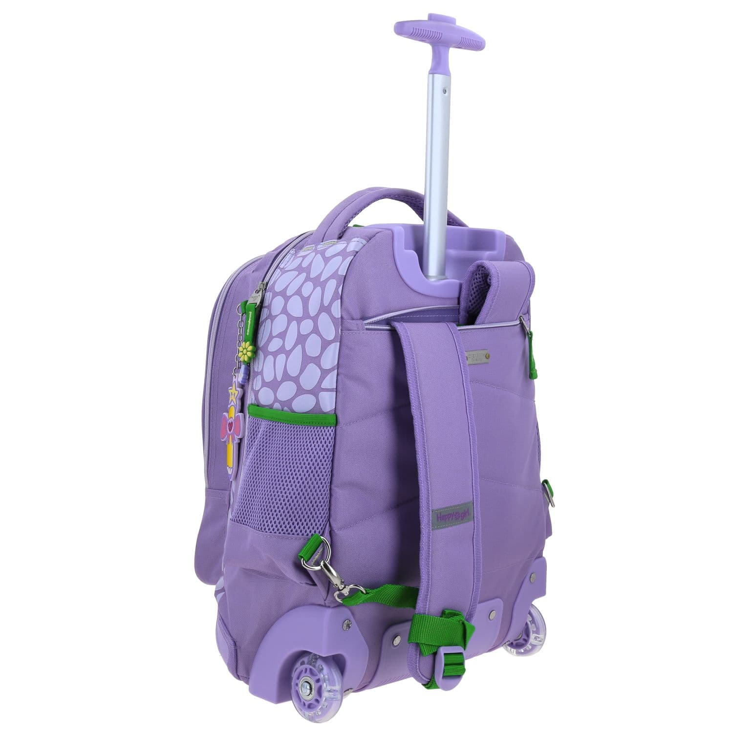 Mochila con Ruedas Vania Bachur Violeta para Niña - Divertida y Segura 3