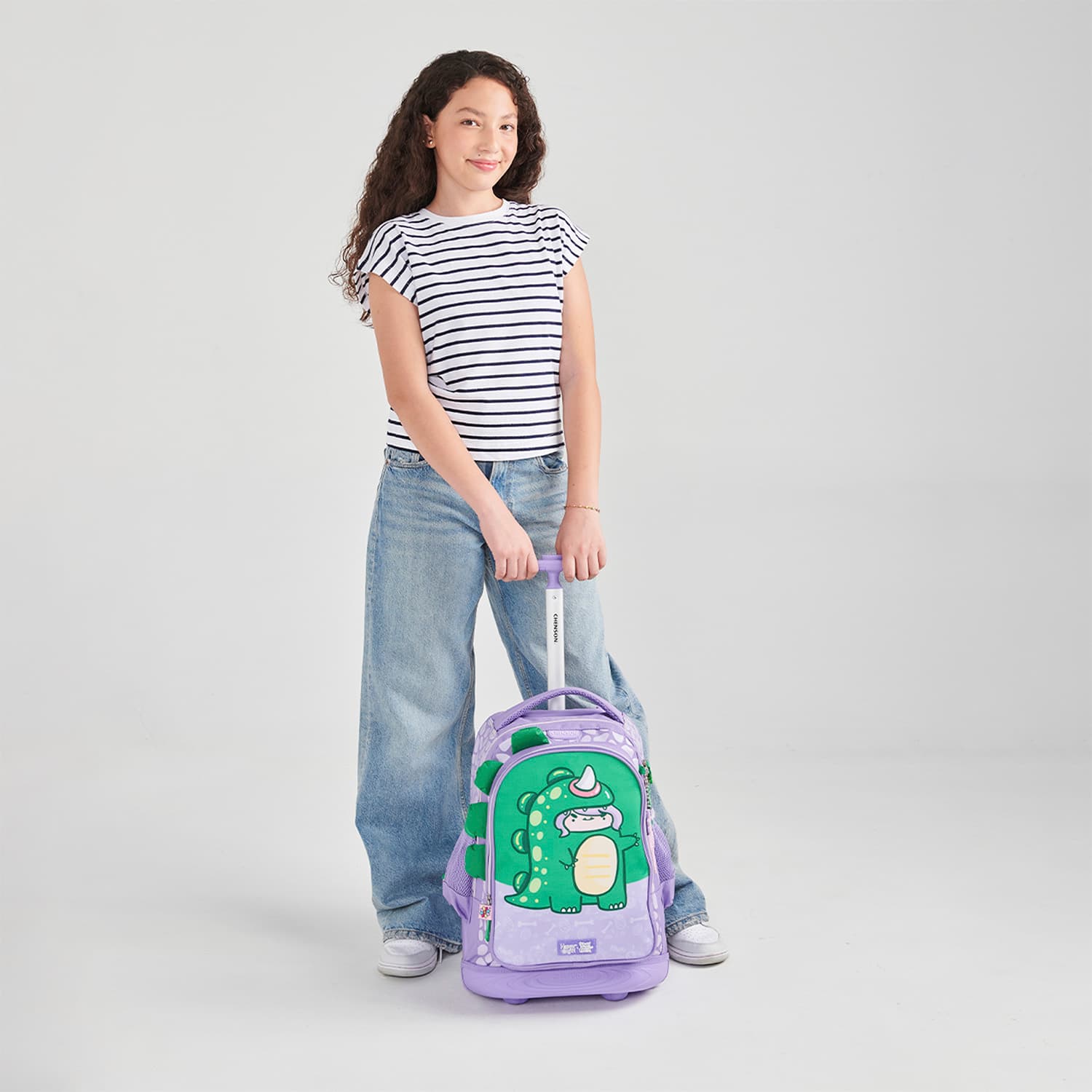 Mochila con Ruedas Vania Bachur Violeta para Niña - Divertida y Segura - vista 2