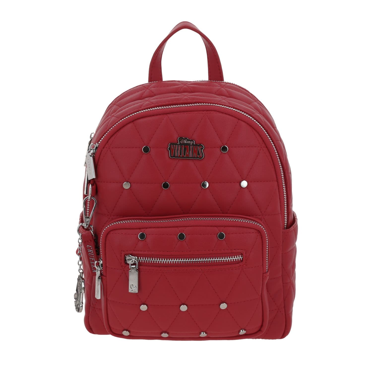 Mochila juvenil roja Villanas by Chenson con doble compartimento