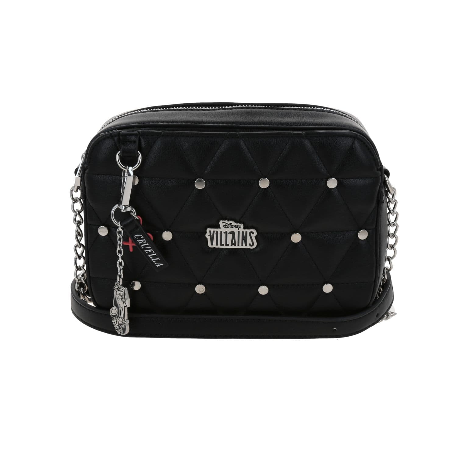 Bolsa de Lado Villanas by Chenson Negro con Bolsillo Frontal