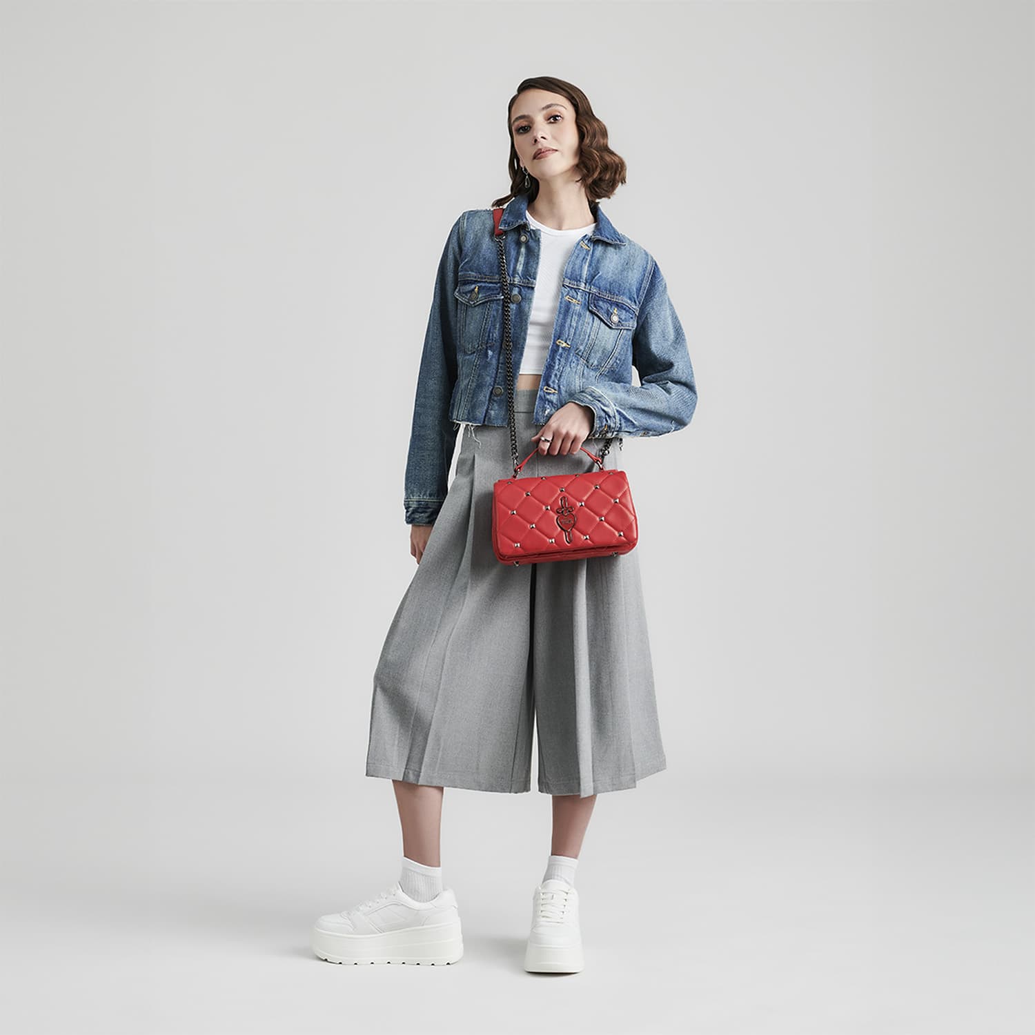 Bolsa de lado Villanas by Chenson roja para jóvenes - Estilo y funcionalidad - vista 2