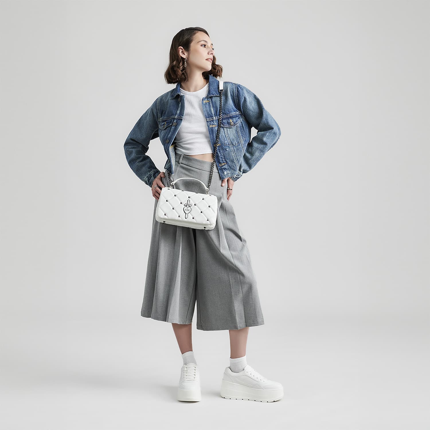 Bolsa de Lado Villanas by Chenson Blanco Juvenil y Funcional - vista 2