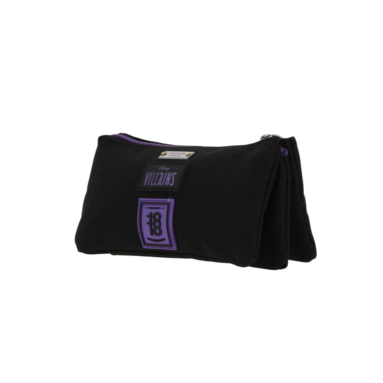 Lapicera Villanas by Chenson Negra con Triple Compartimento para Estudiantes 5