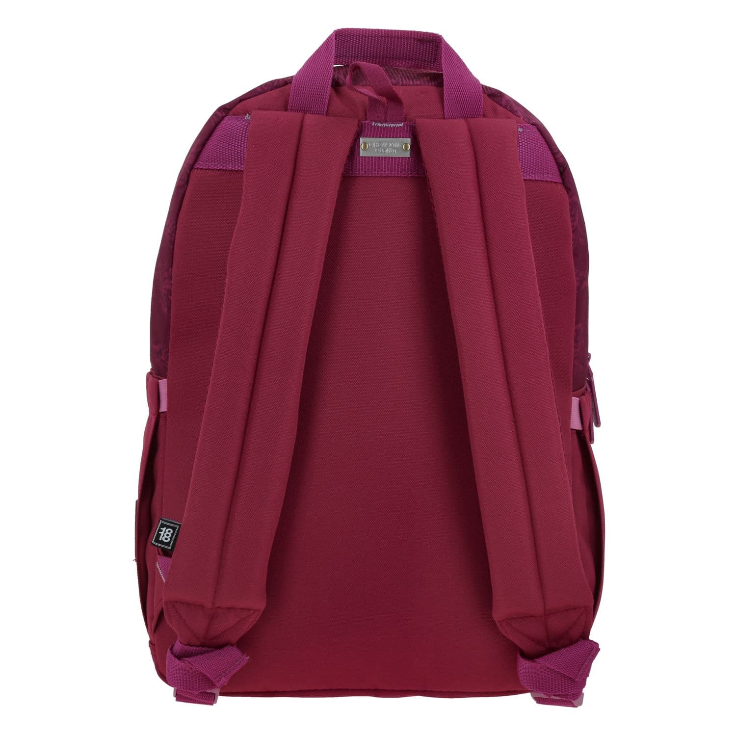 Mochila para mujer Villanas by Chenson magenta con triple bolsillo frontal 4